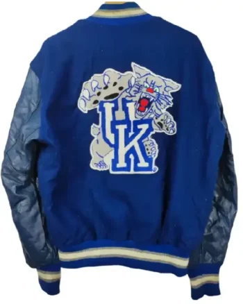 Shop Vintage Wildcat Letterman Jacket For Men and Women Sale blue back