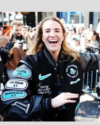 Liberty Championship Parade Sabrina Ionescu Varsity Jacket - Image 2