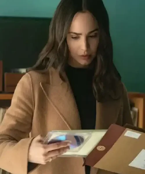 Sofia Carson The Life List Wool Coat