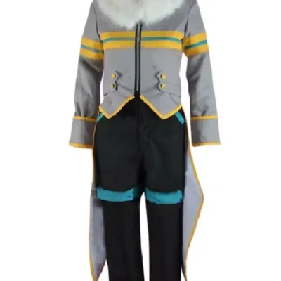 Sonic The Hedgehog Silver Grey Costume Tail Coat