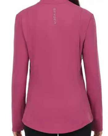 Spyder Women's Yoga pink Jacket back