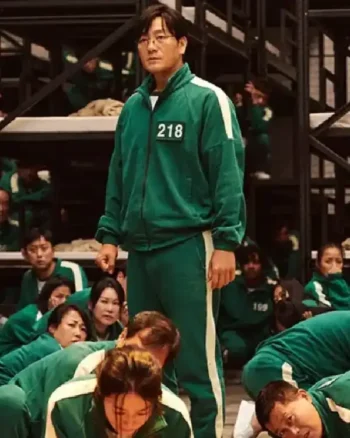 Squid Game Green Cotton Polyester Tracksuit