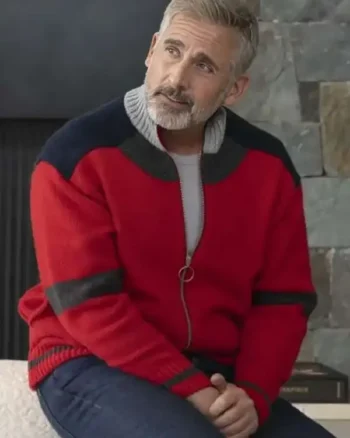 Steve Carell Mountainhead Red Bomber Jacket