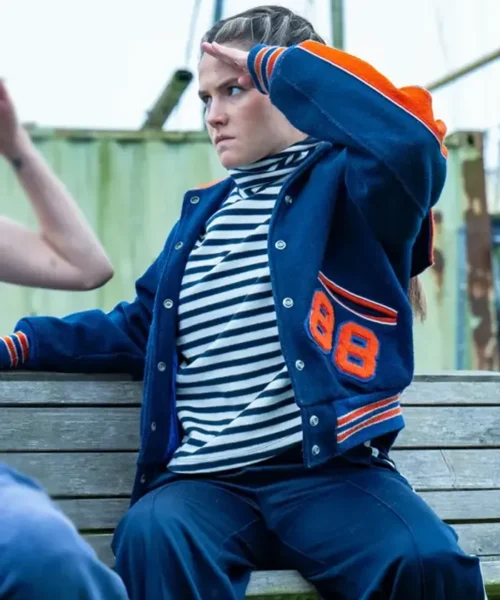 Such Brave Girls S02 Lizzie Davidson Blue Varsity Jacket