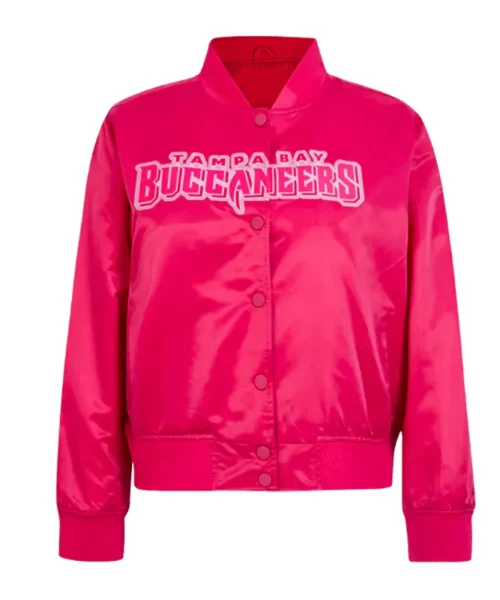 Tampa Bay Buccaneers Triple Pink Satin Jacket
