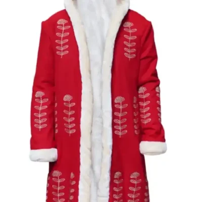 The Christmas Chronicles 2 Mrs. Claus Red Fur Collar Coat