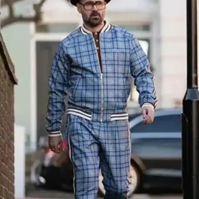 The Gentlemen Coach Sky Blue Checked Tracksuit