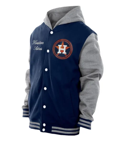 Throwback Prep Houston Astros Navy Hoodie Jacket