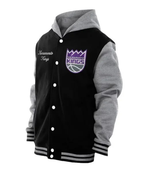 Throwback Prep Sacramento Kings Black Hoodie Jacket