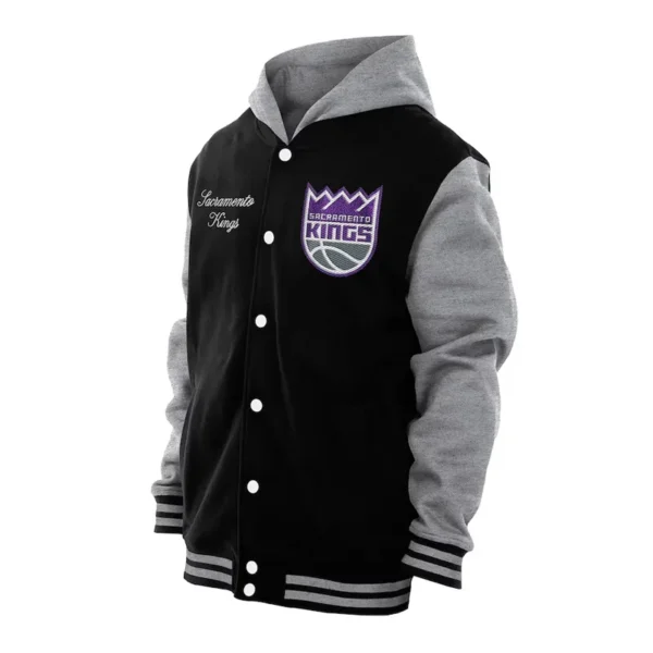 Throwback Prep Sacramento Kings Black Hoodie Jacket
