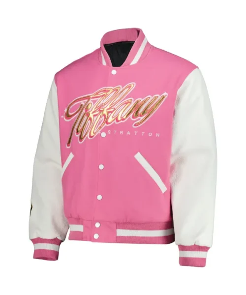 Tiffany-Stratton-2025-Tiffy-Time-Pink-Varsity-Jacket