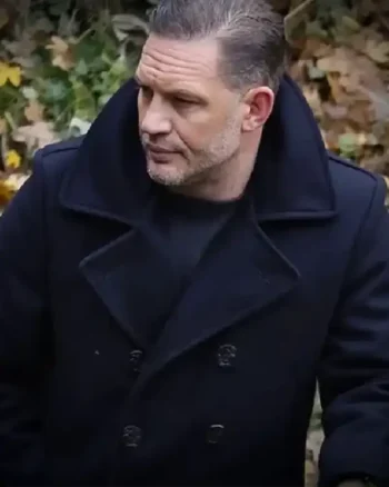 Tom Hardy MobLand Black Wool Coat