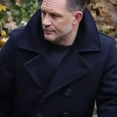 Tom Hardy MobLand Black Wool Coat
