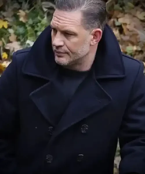 Tom Hardy MobLand Black Wool Coat