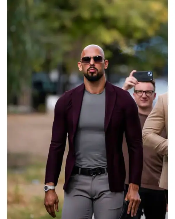 Top G Andrew Tate Maroon Blazer (1)