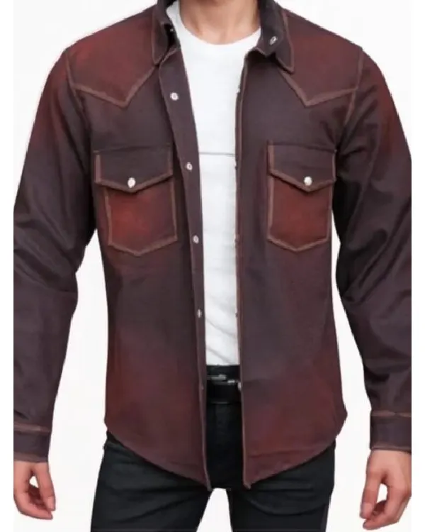 Tyler Owens Twisters 2024 Brown Shacket (1)