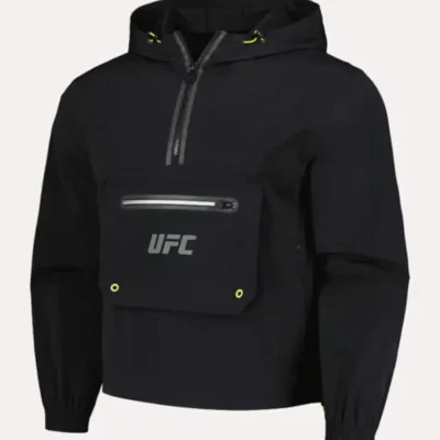 UFC Anorak Quarter-Zip Black Jacket