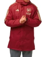 Unisex Arsenal Red Parka Jacket 