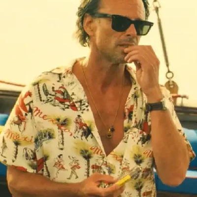 Walton Goggins The White Lotus S03 Printed Shirt