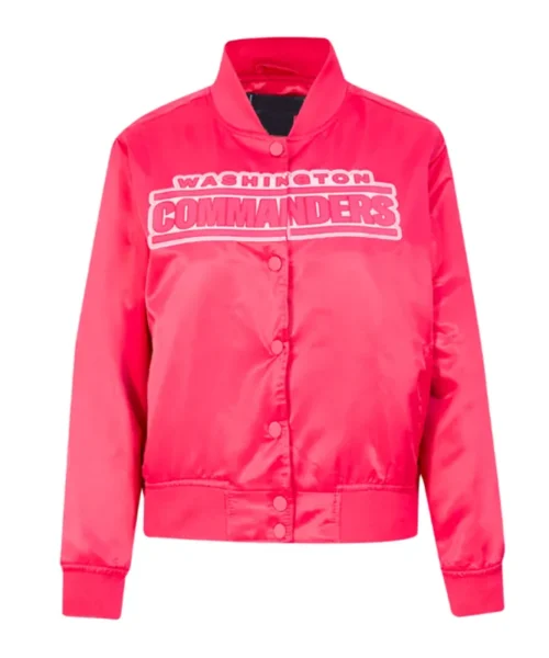Washington Commanders Triple Pink Satin Jacket