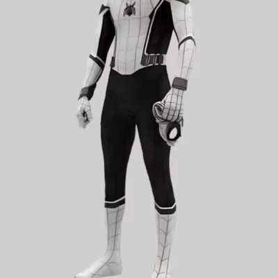 White and Black Spiderman Jacket