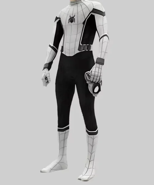 White and Black Spiderman Jacket