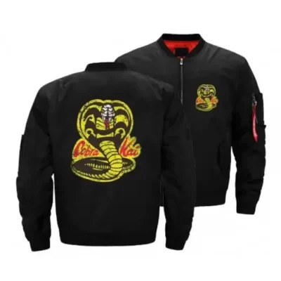 William Zabka Cobra Kai Johnny Lawrence Karate Kid SO4 Bomber Jacket