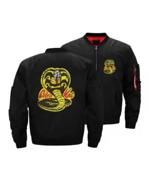 William Zabka Cobra Kai Johnny Lawrence Karate Kid SO4 Bomber Jacket