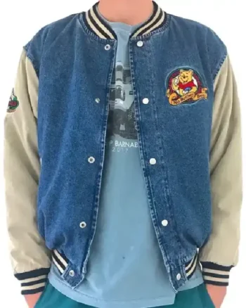 Winnie the Pooh Denim Varsity Jacket