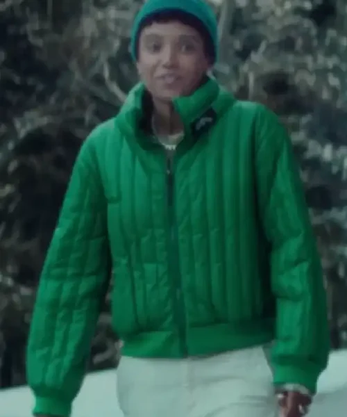 Wolfie Nine Perfect Strangers S02 Green Puffer Jacket