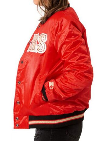 Womens-Starter-San-Francisco-49ers-Red-Satin-Jacket