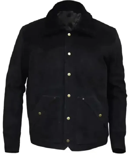 Yellowstone John Dutton S03 Ep08 Black Suede Jacket
