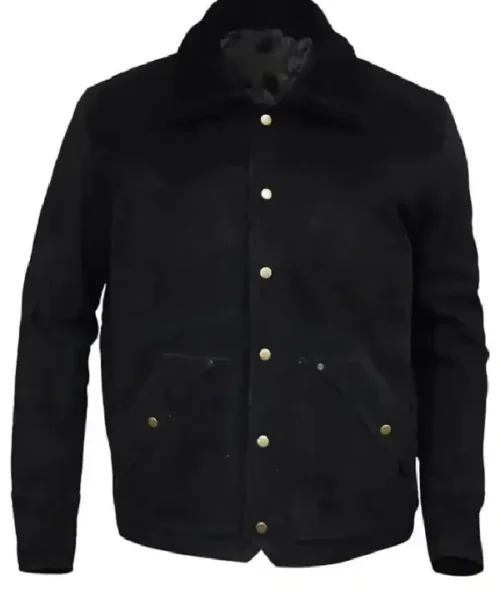 Yellowstone John Dutton S03 Ep08 Black Suede Jacket