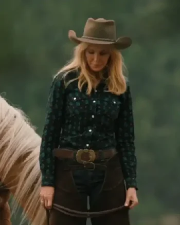 Yellowstone S05 Beth Dutton Printed Cotton Shirt