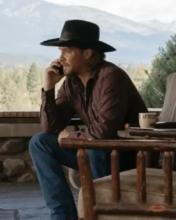 Yellowstone S05 Kayce Dutton Burgundy Shirt