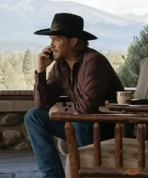 Yellowstone S05 Kayce Dutton Burgundy Shirt