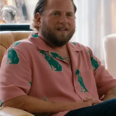 You People 2023 Jonah Hill Pink Printed Shirt