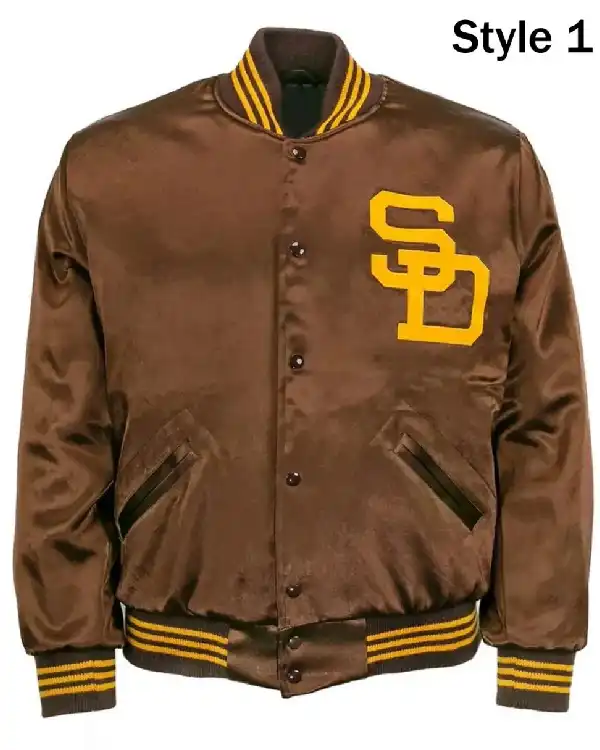 1969 San Diego Padres Brown Satin Jacket