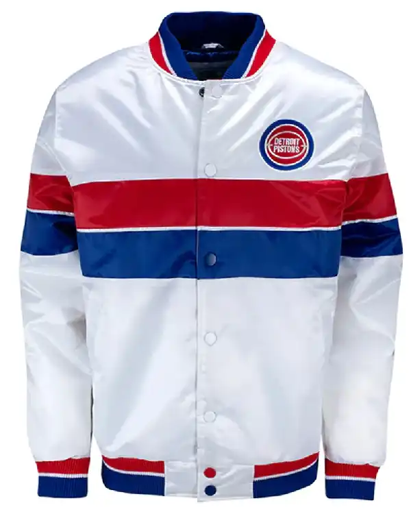 35th Anniversary Detroit Pistons White Jacket