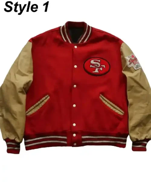 49ers SF Super Bowl Letterman Jacket