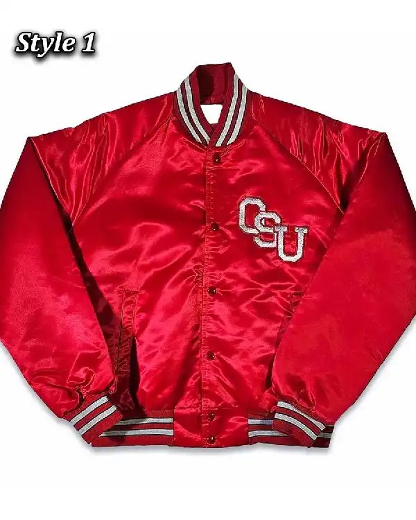 80’s Ohio State Buckeyes Red Bomber Jacket