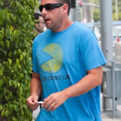 Adam Sandler‘s Blue Pac-Man Nom Nom Nom Tee