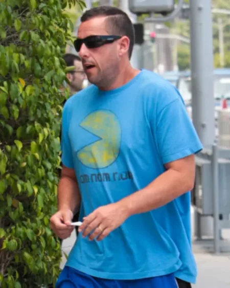 Adam Sandler‘s Blue Pac-Man Nom Nom Nom Tee