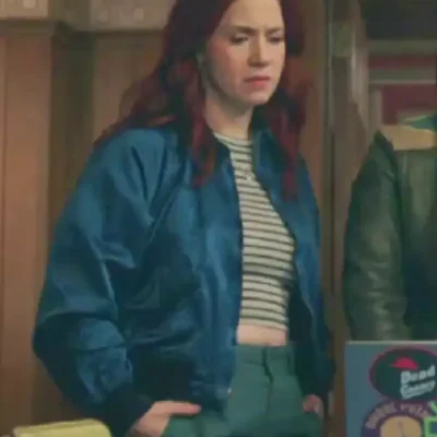 Alice Wetterlund Resident Alien S04 Blue Bomber Jacket