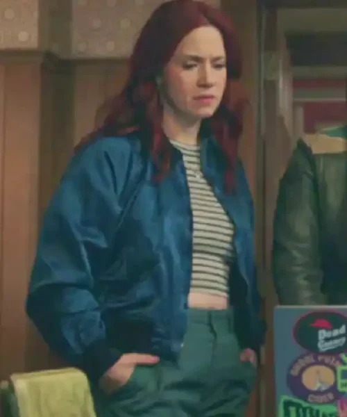 Alice Wetterlund Resident Alien S04 Blue Bomber Jacket