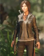 Alicia Vikander Lara Croft Tom Raider Leather Jacket