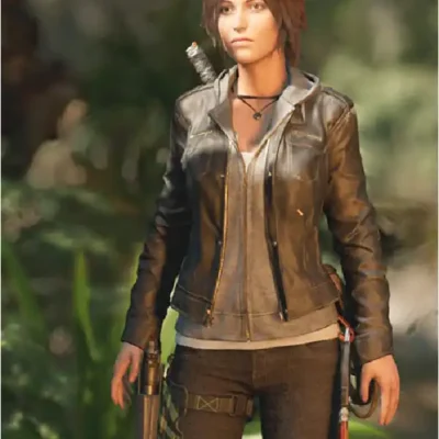 Alicia Vikander Lara Croft Tom Raider Leather Jacket