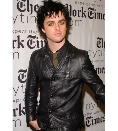 Billie Joe Armstrong Black Leather Jacket