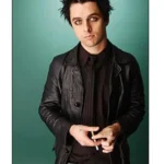 Billie Joe Armstrong Black Leather Jacket back