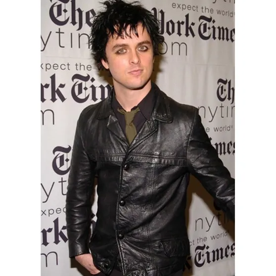 Billie Joe Armstrong Black Leather Jacket